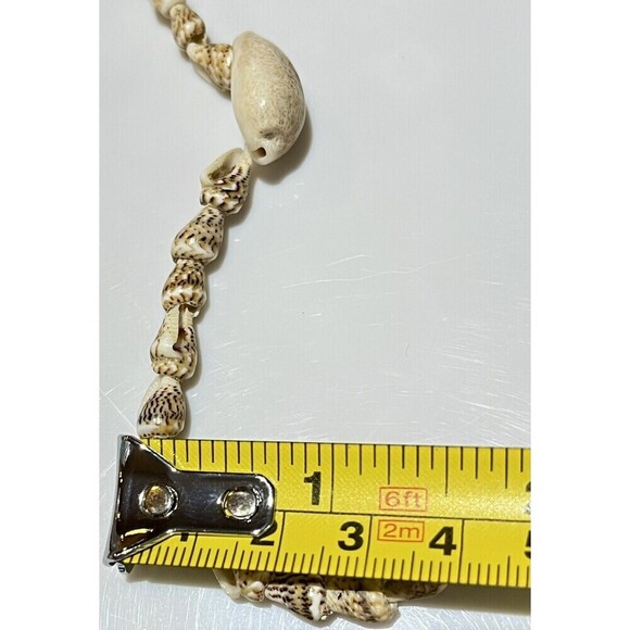 Small Conch Natural Seashell 32in Long Necklace Shells Coastal Jewelry Vtg - Picture 9 of 9